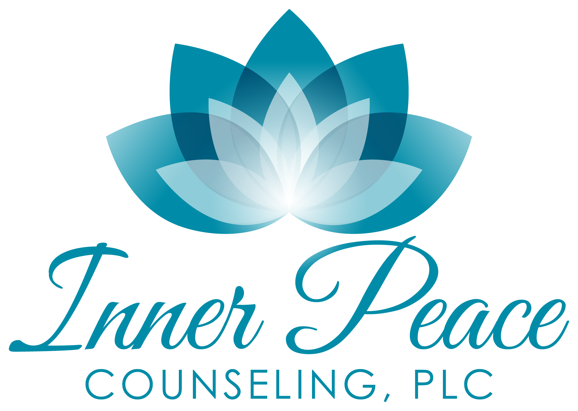 Soft holistic therapy brand imagery for Inner Peace Counseling, PLC
